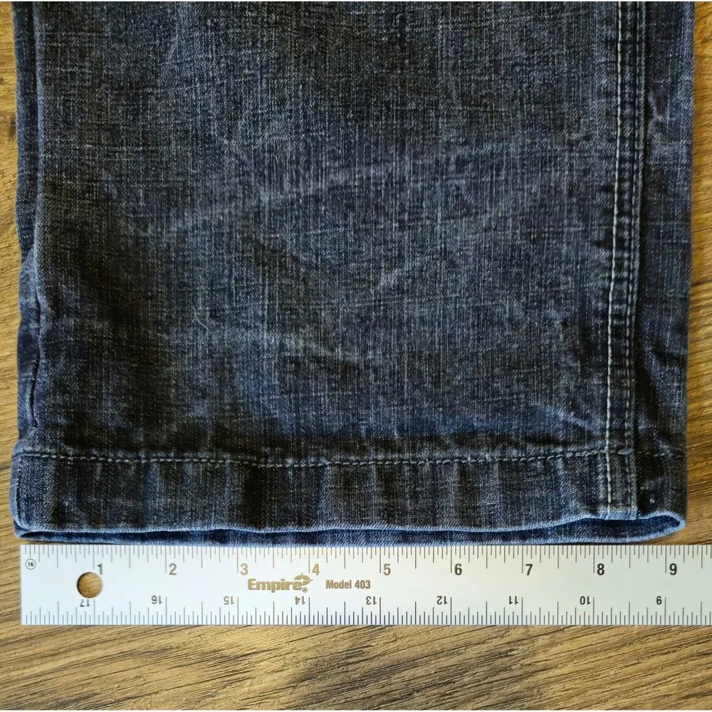 South Pole Metal Thunder Jeans 27x29 Black Rock Baggy Grunge Skater Embroidered